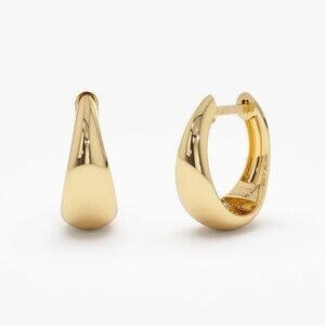 Mint & Lily Teardrop Huggie Hoop Earrings